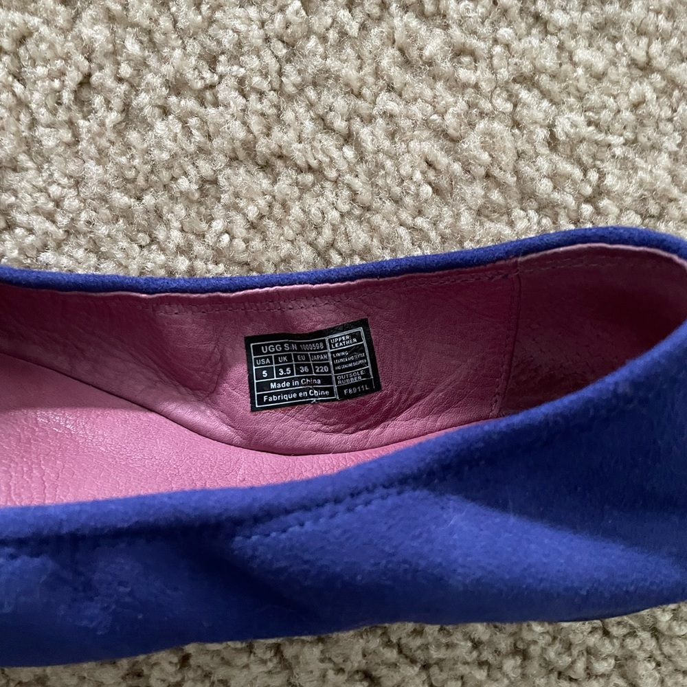 Ugg Australia Women Suede Comfort Slip On shoes sz 5, only worn once. - Picture 3 of 4